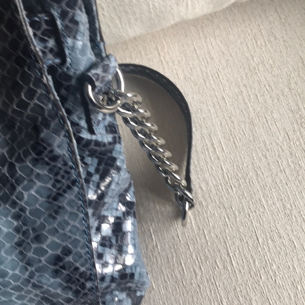 Michael Michael Kors Hamilton Python Blue Denim - image 8